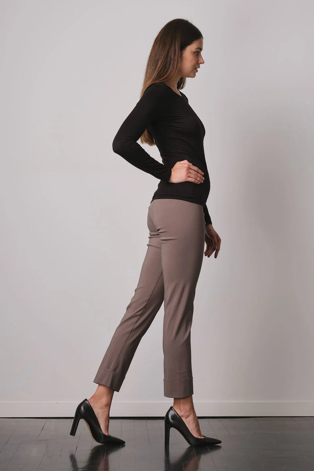 Franco Cuffed Melange Pant