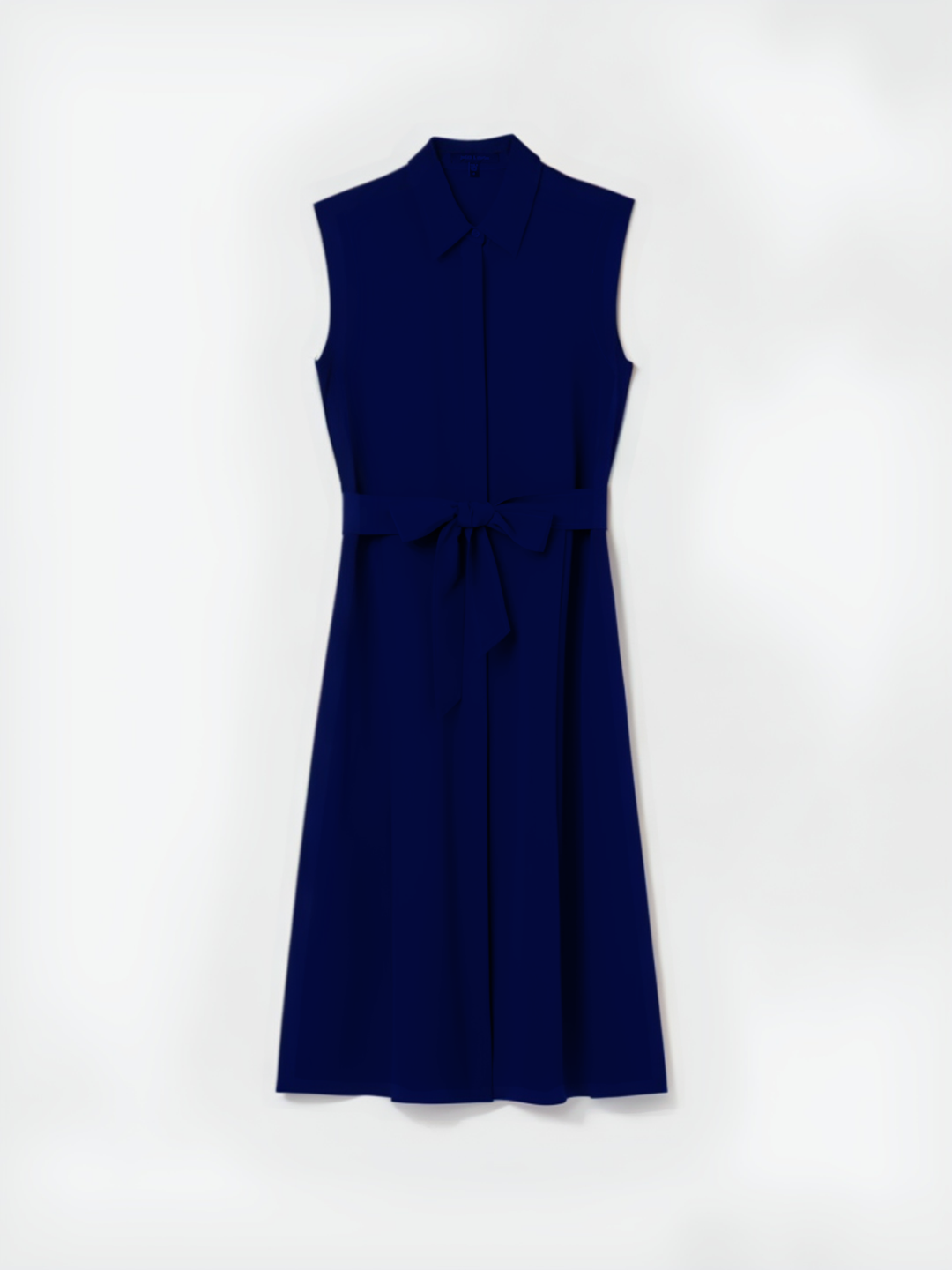 Florine Silk Shirt Dress - Royal