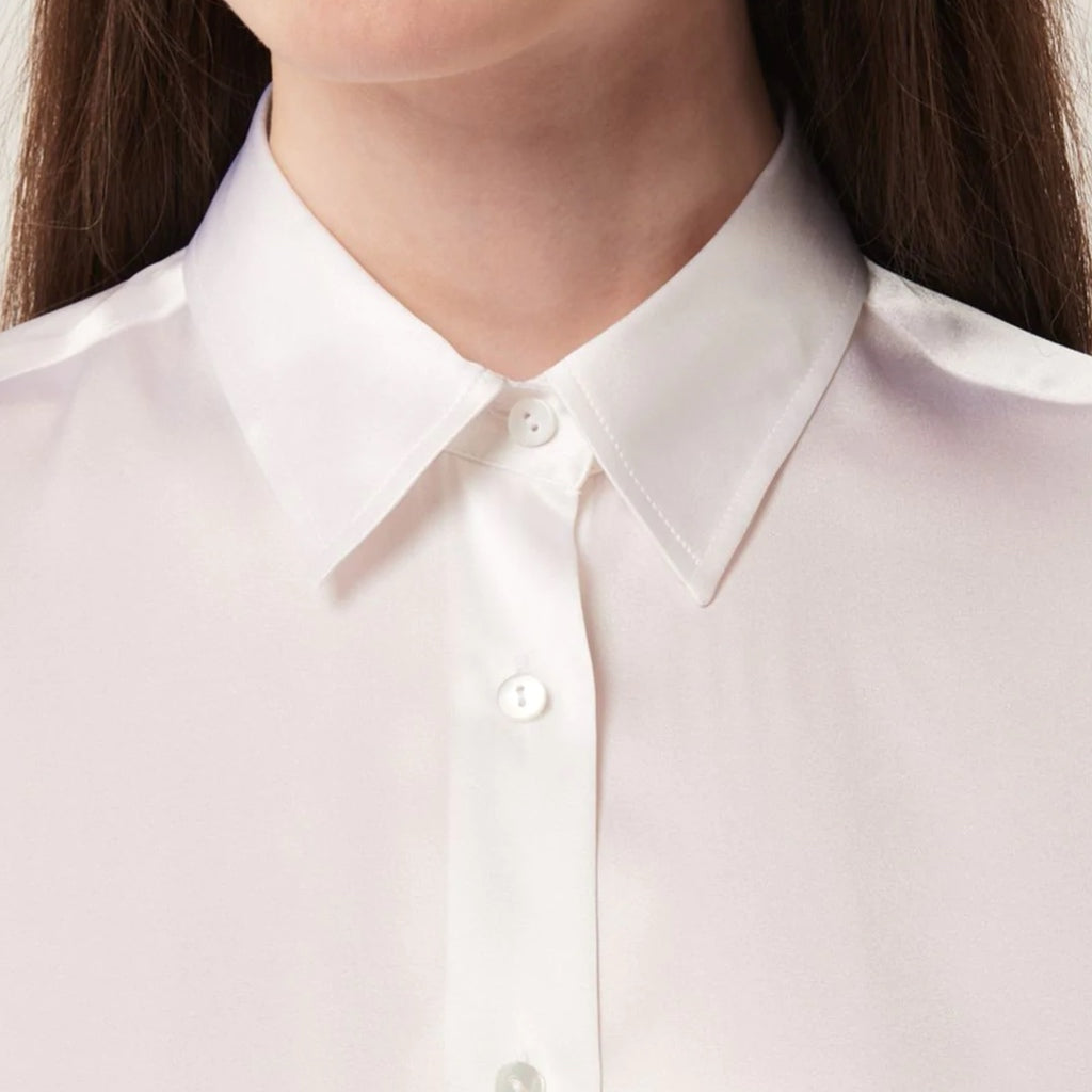 Marta Silk Shirt White