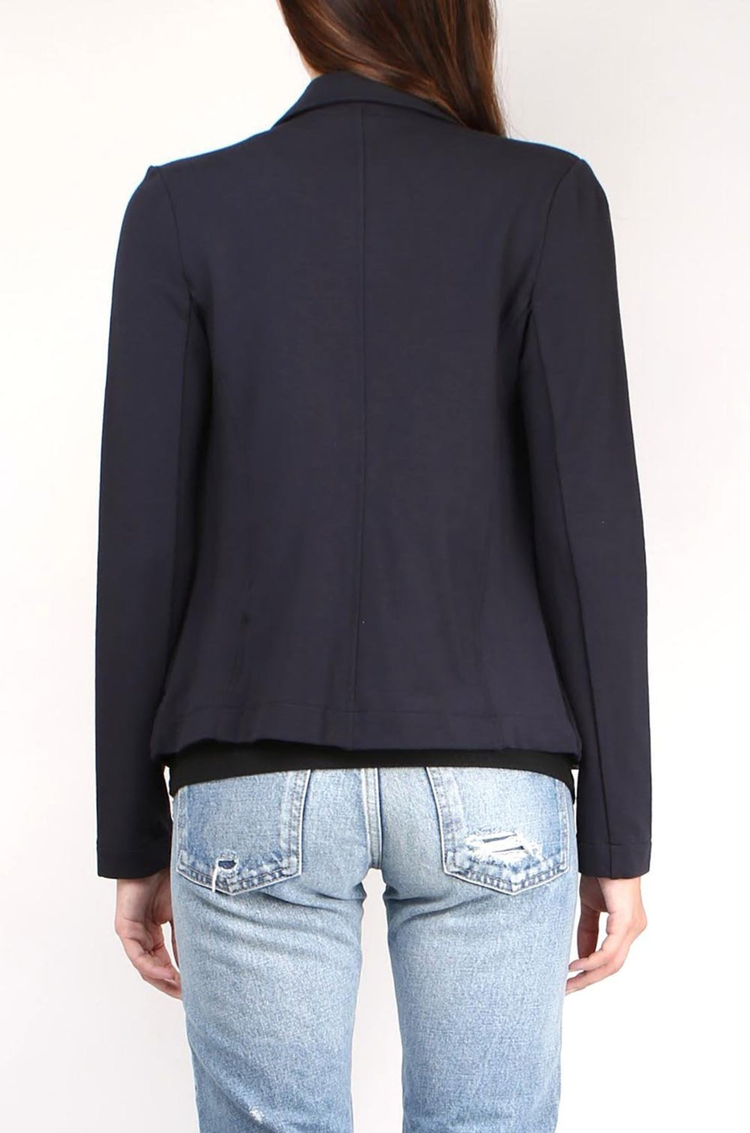 French Terry Long Sleeve Moto Jacket