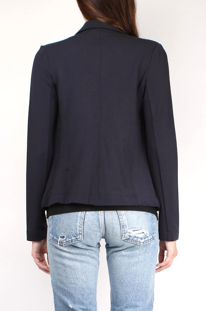 French Terry Long Sleeve Moto Jacket
