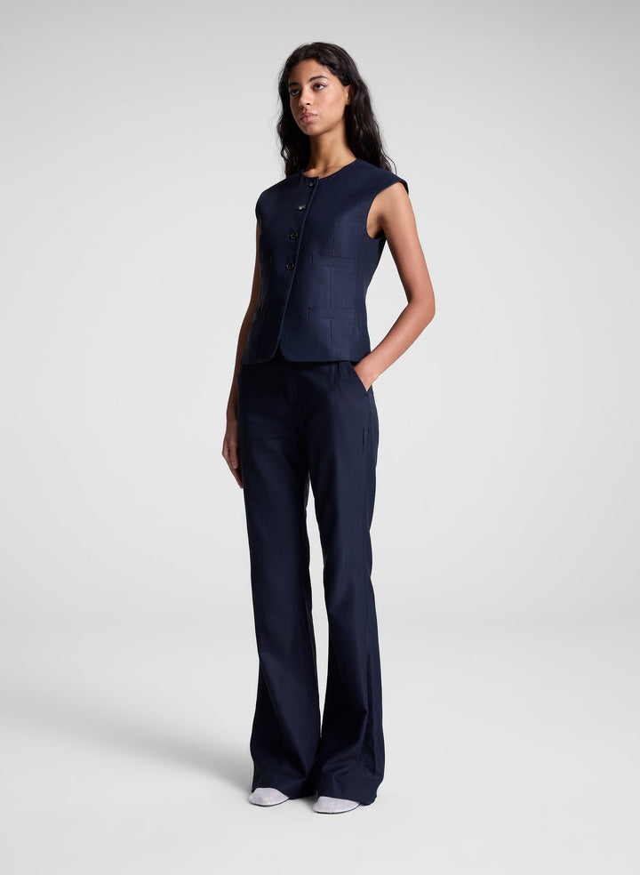 Sophie II Soft Suiting Pant - Evening Blue