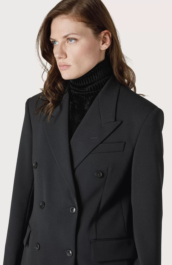 Double-Breasted Jacket With Padded Shoulders