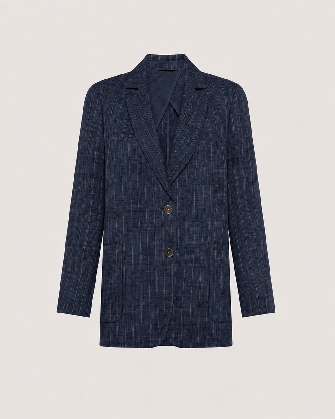 Single Breasted Two Pocket Blazer - Navy