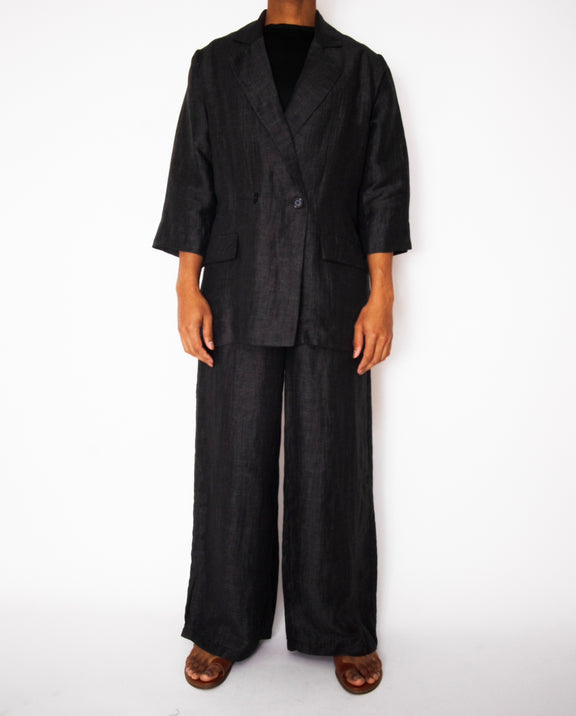 Coated Linen Pant