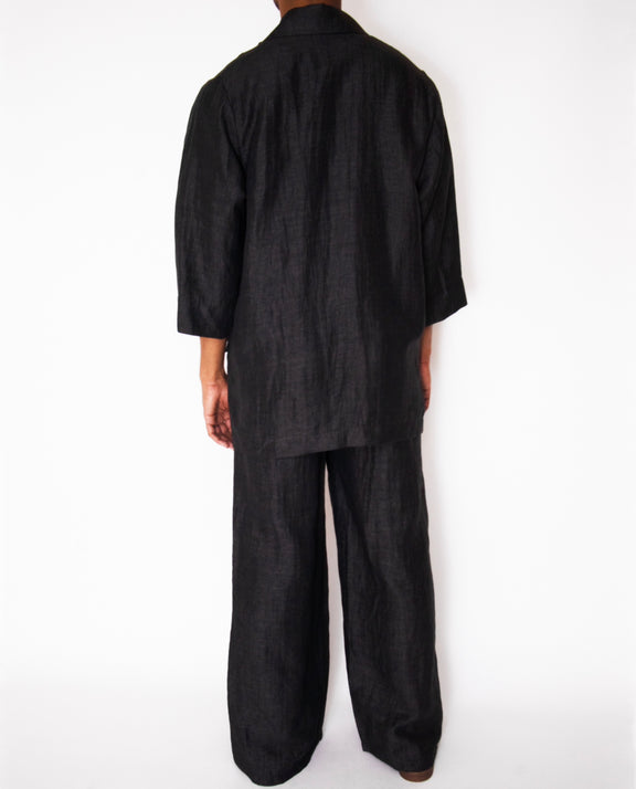 Coated Linen Pant