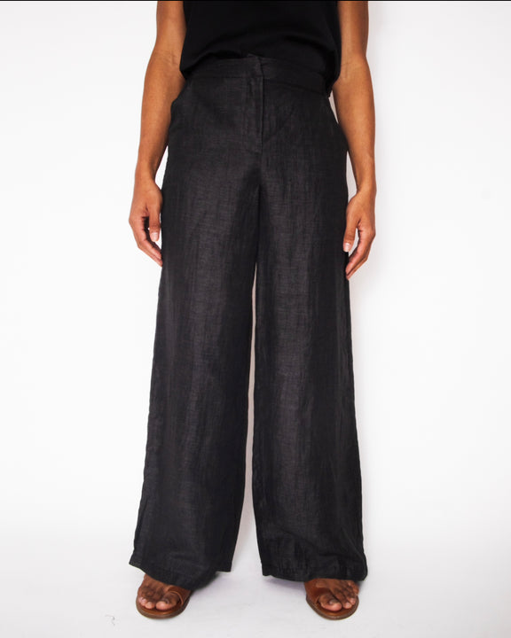 Coated Linen Pant