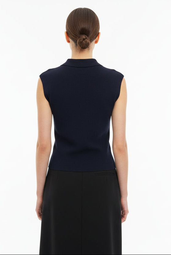 Cap Sleeve Knit - Blue