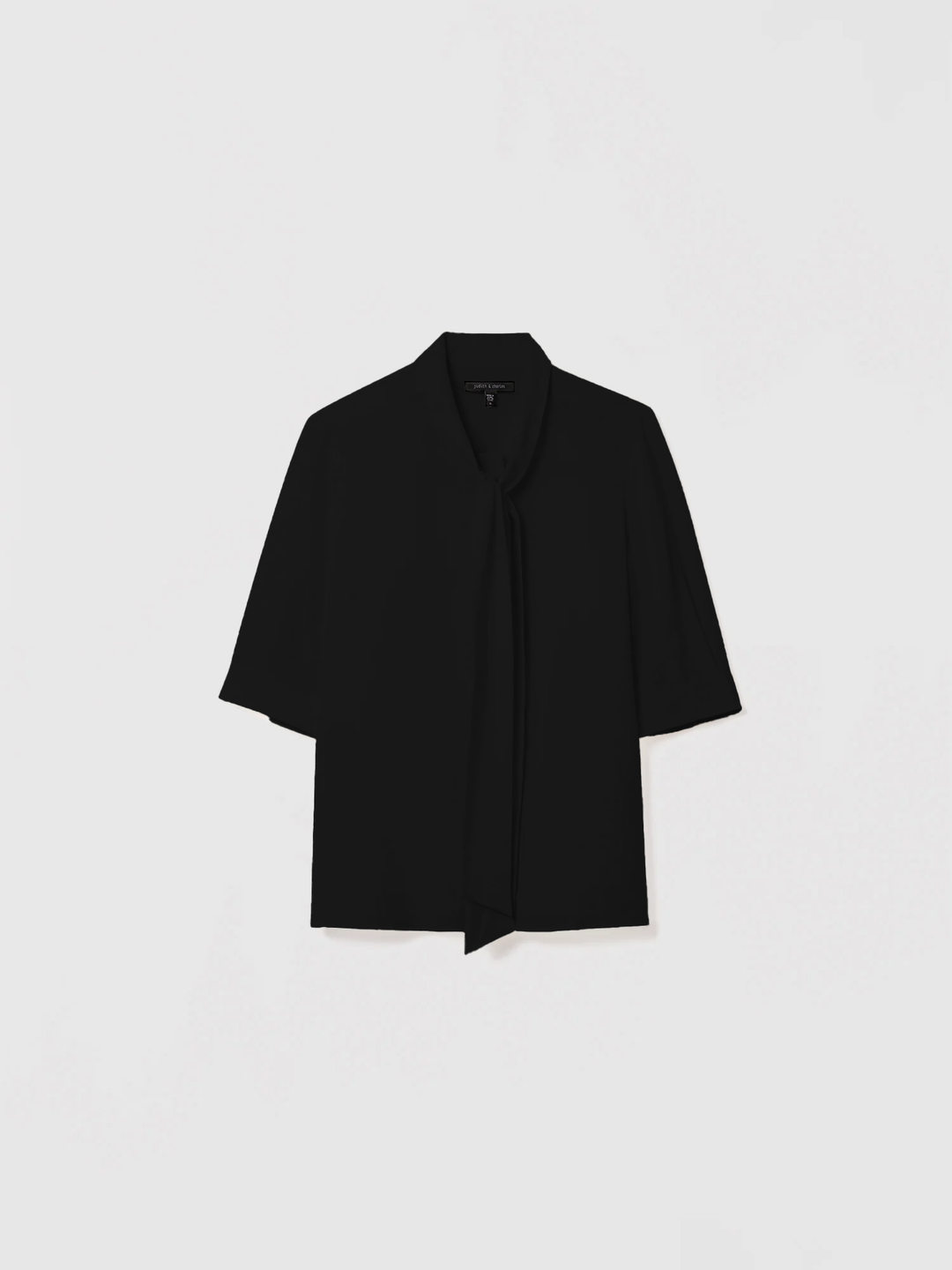 Ismay Silk Neck Tie Blouse - Black