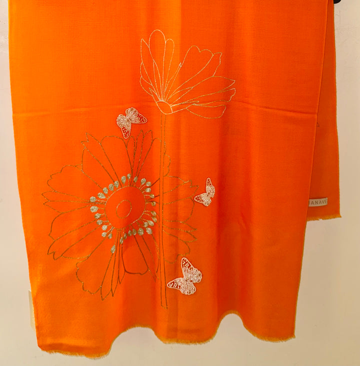 Beetle Ballet Scarf - Mandarin