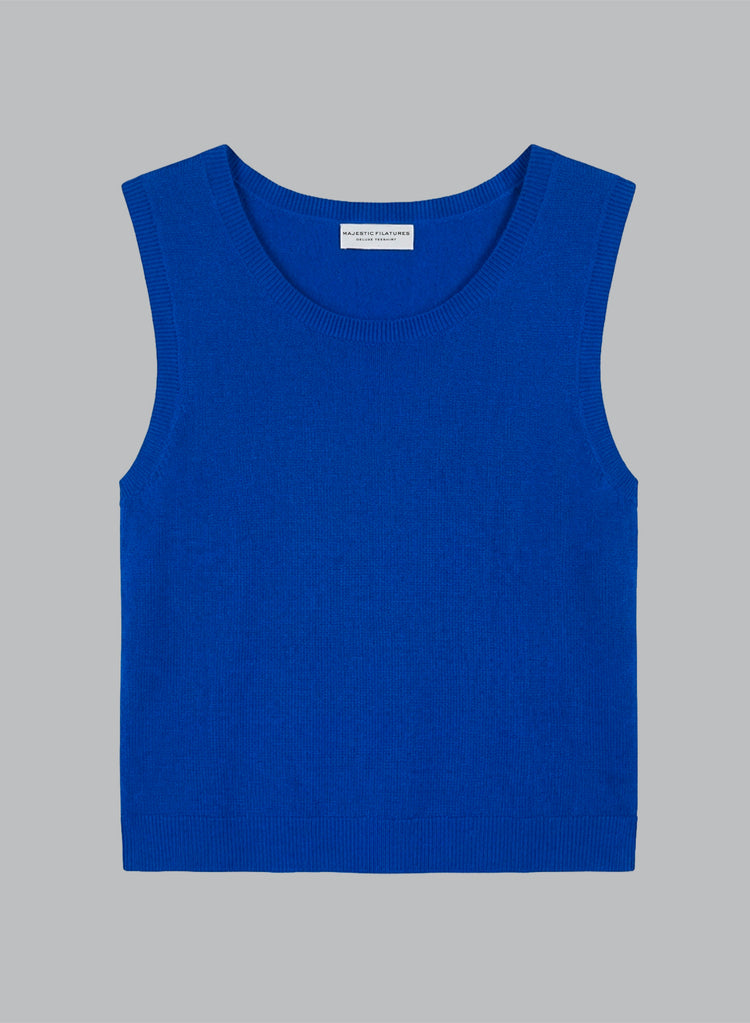 Cashmere Sleeveless Crewneck