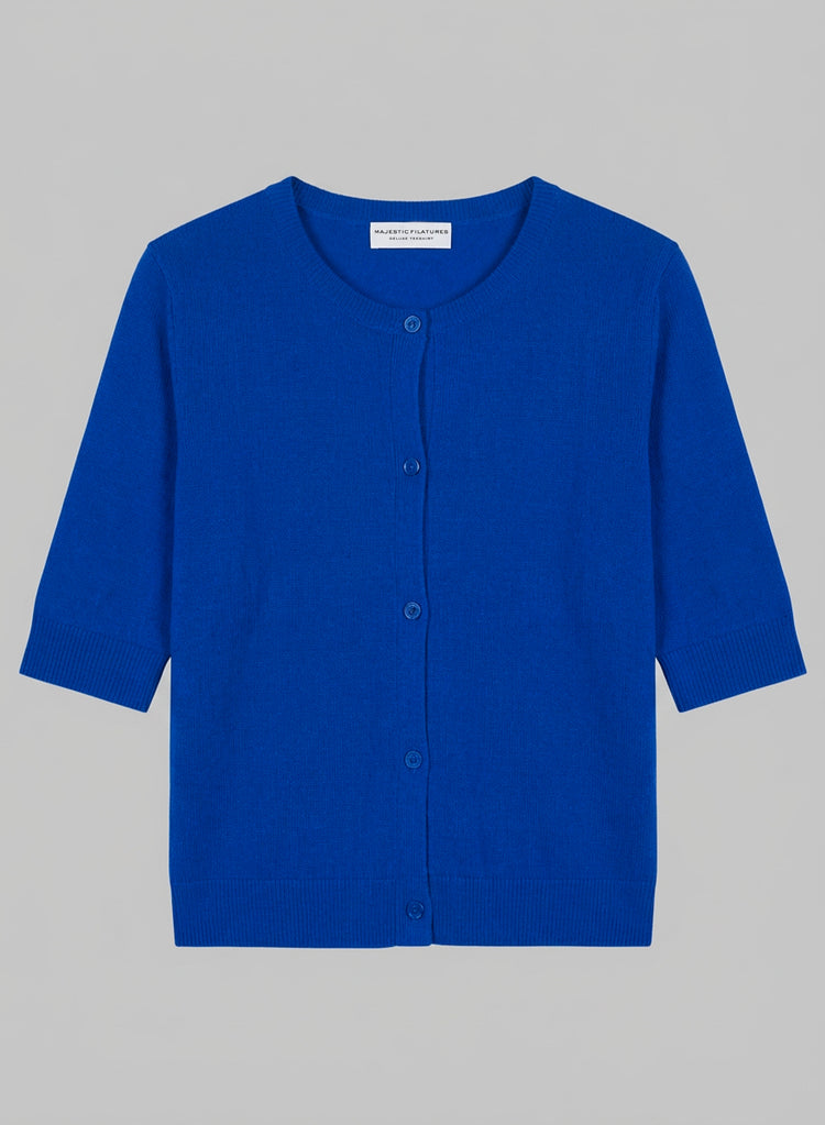 Cashmere Elbow Sleeve Cardigan