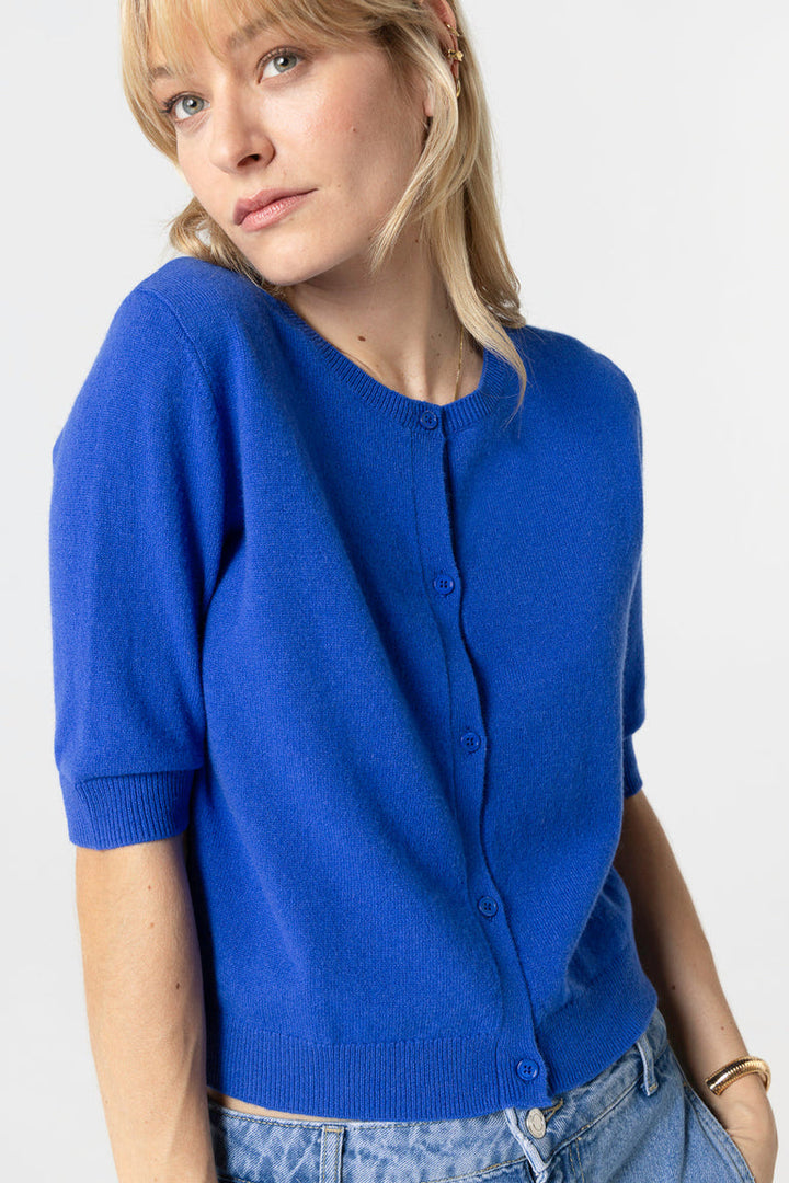 Cashmere Elbow Sleeve Cardigan