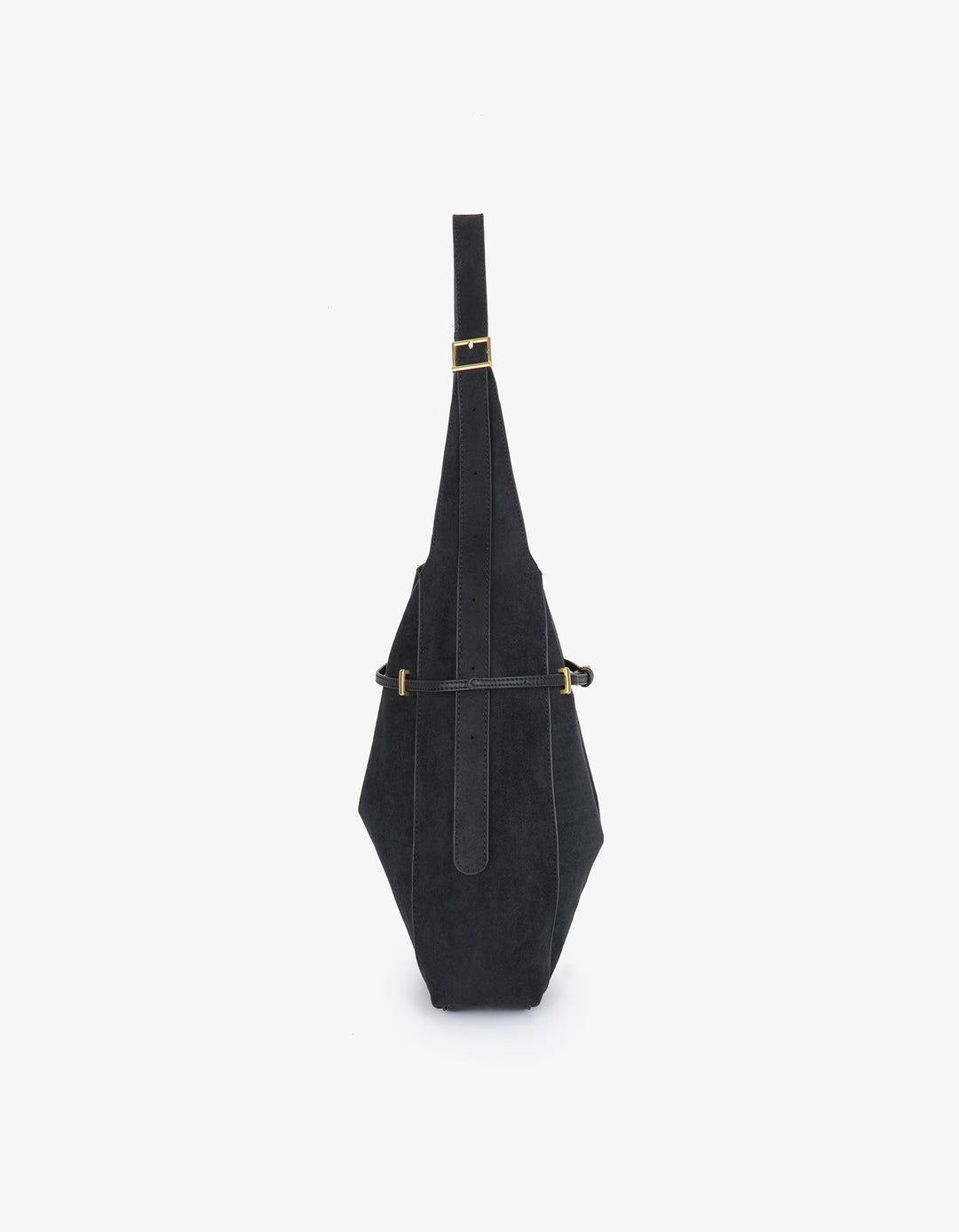 Kennedy Shoulder Faux Suede Bag - Black