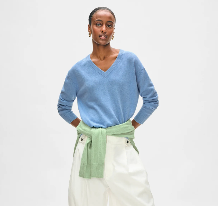 Cashmere V-neck Sweater