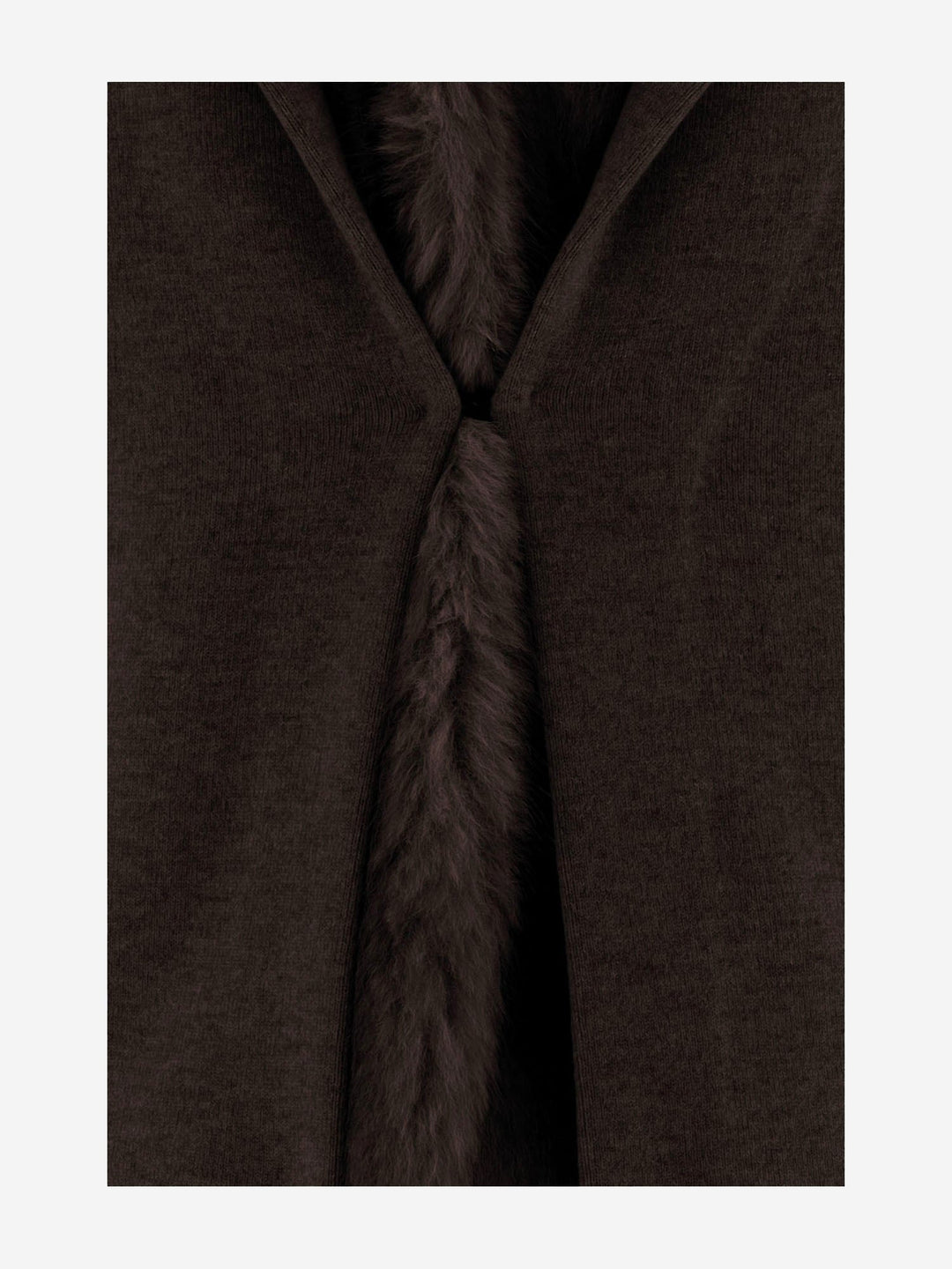 WOOL AND CASHMERE JACKET WITH FUR