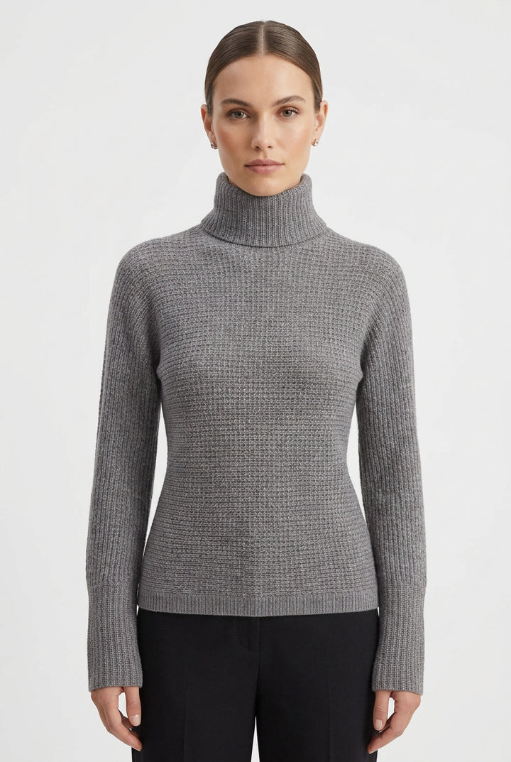 Cozy Textured Turtleneck