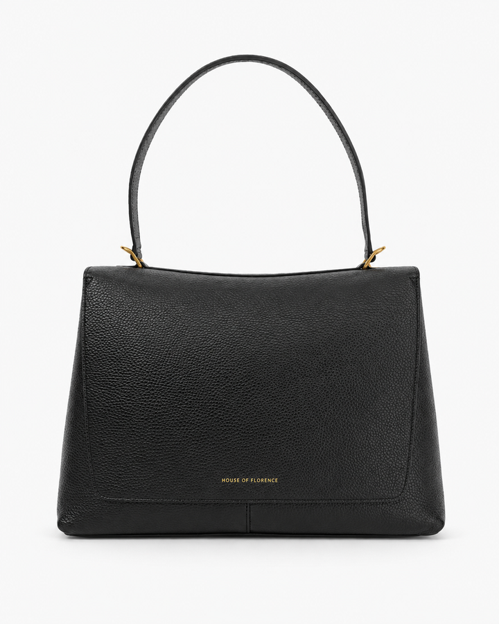 Linda Big Top Handle Bag - Black
