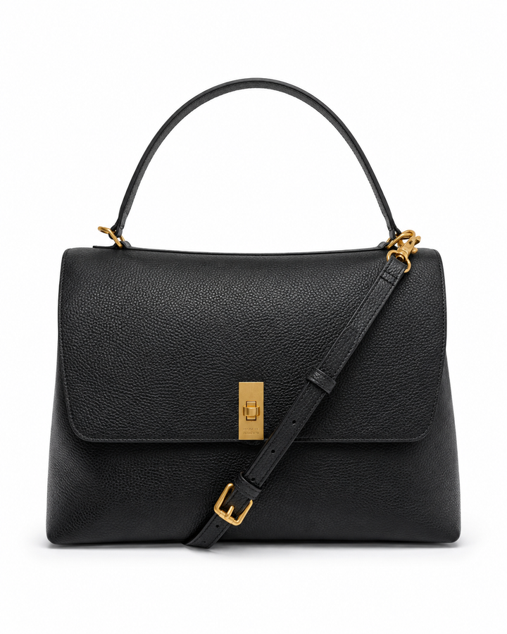 Linda Big Top Handle Bag - Black