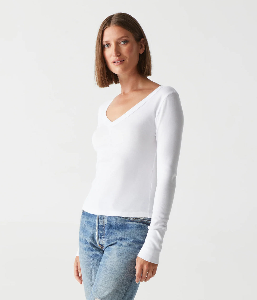 Logan Supima V-Neck Tee