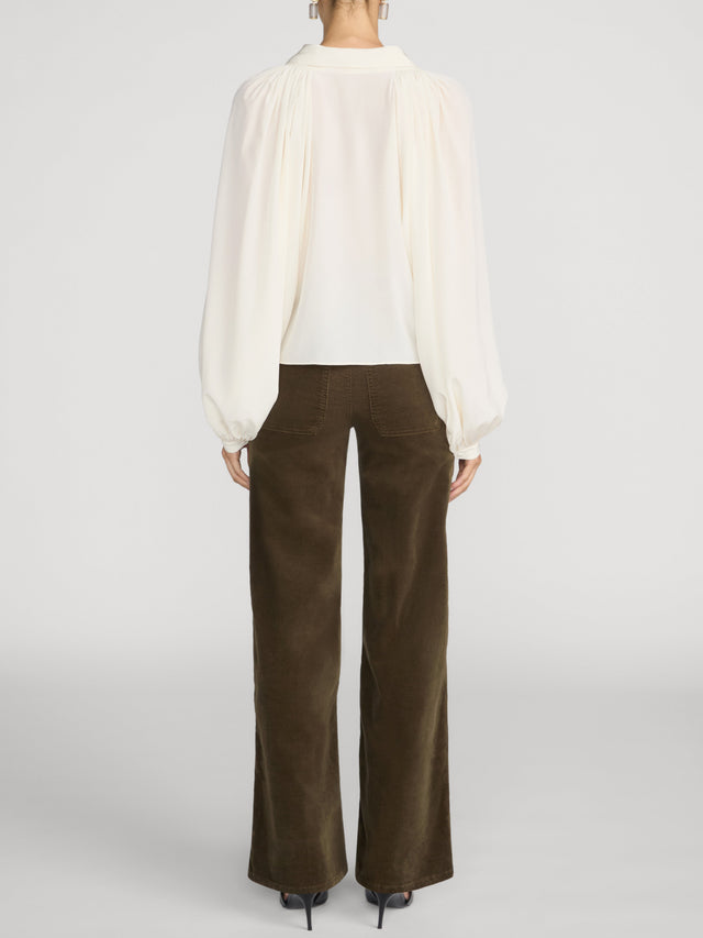 Le Slim Palazzo Modernist Pocket Corduroy