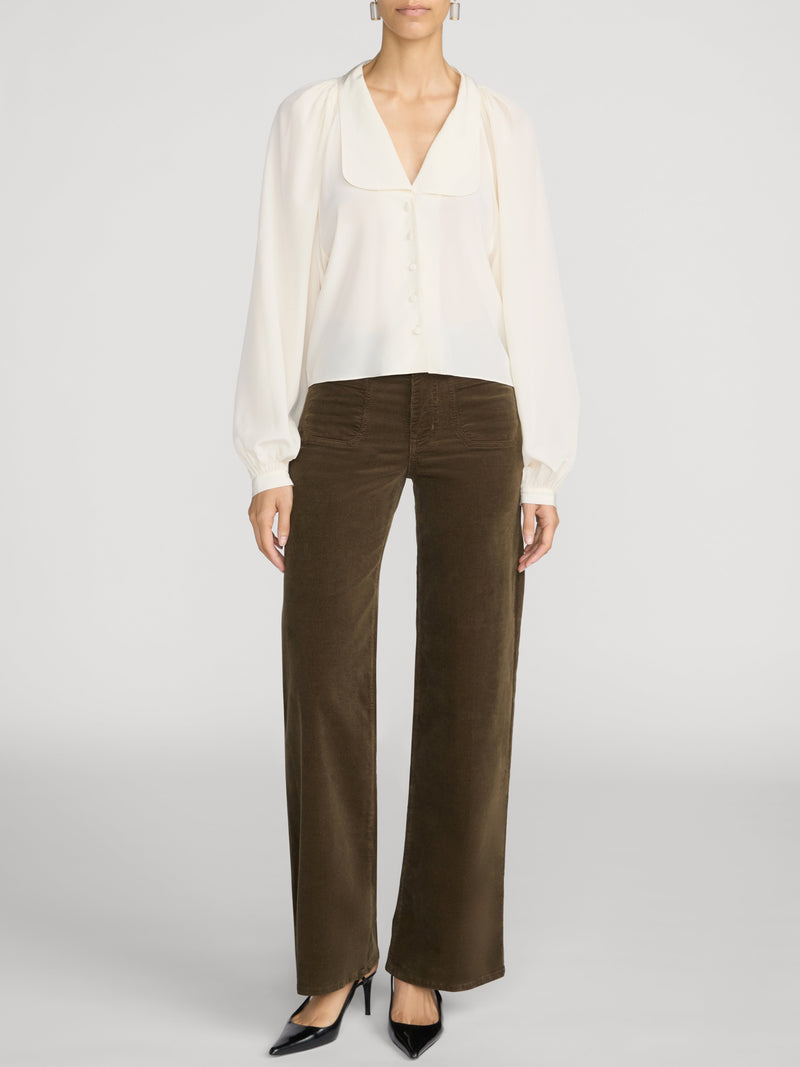 Le Slim Palazzo Modernist Pocket Corduroy