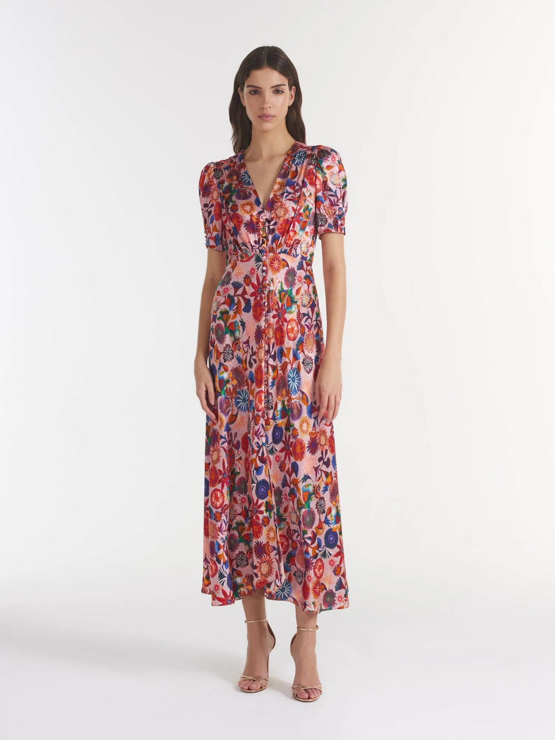 Lea Long Dress in Blossom Hidden Dragon