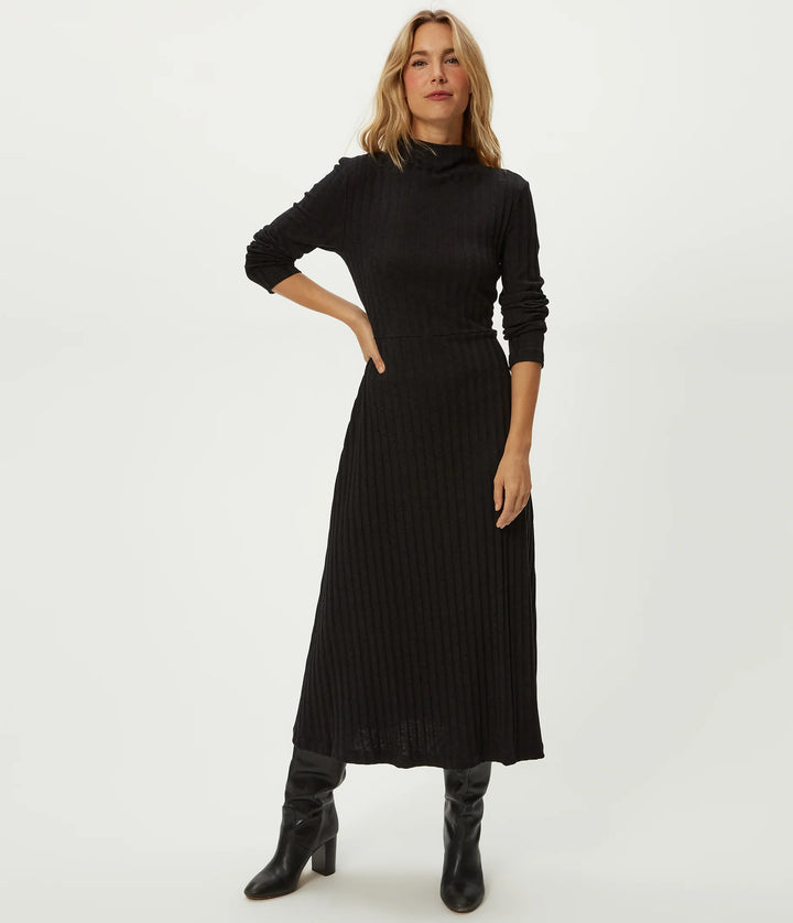 Lenox Mock Neck Midi Dress