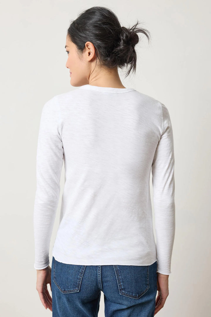 Long Sleeve Bias Crewneck
