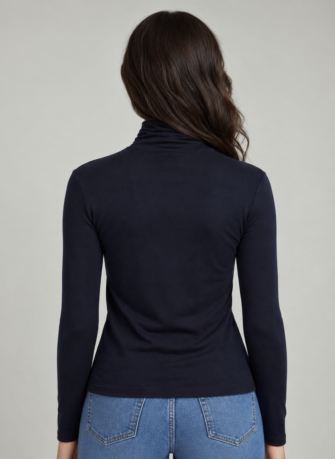 Soft Touch Crop Longsleeve Mock Neck