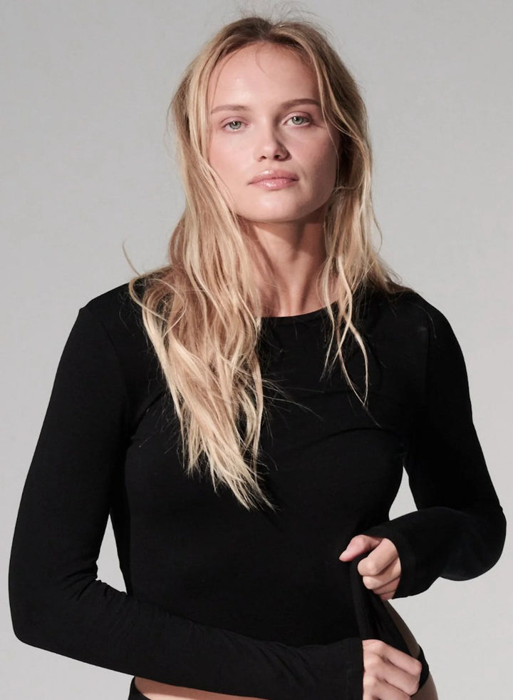 Cashmere Long Sleeve Crewneck T-Shirt