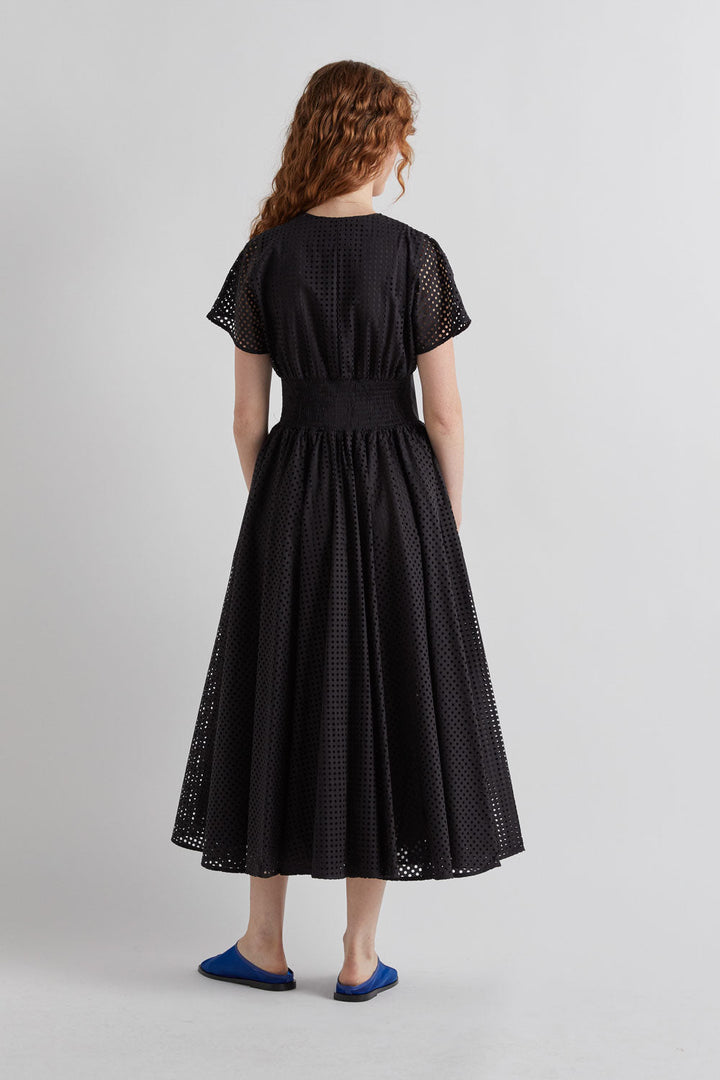 Double Buckle Eyelet Dress