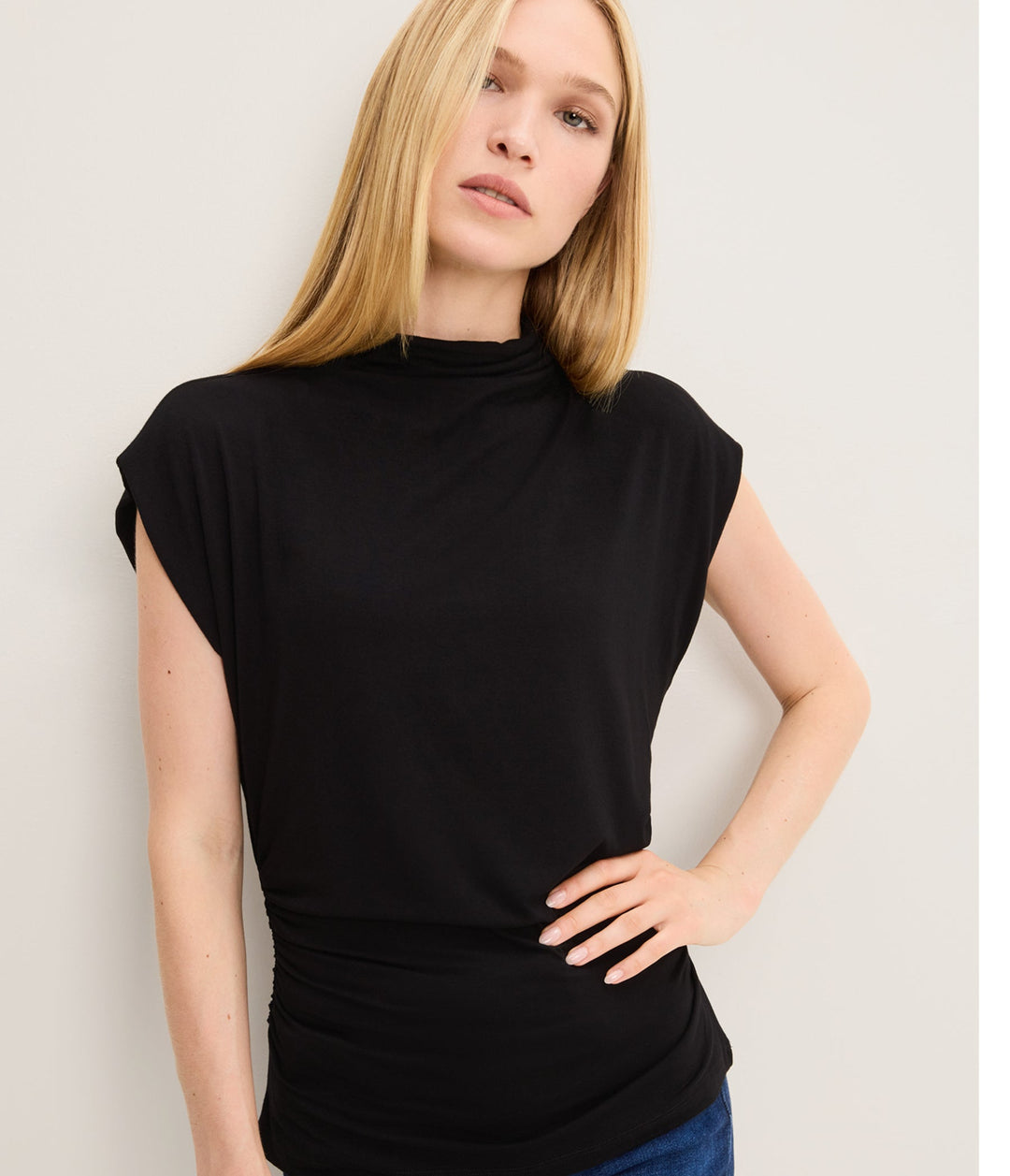 Mina Power Shoulder Top