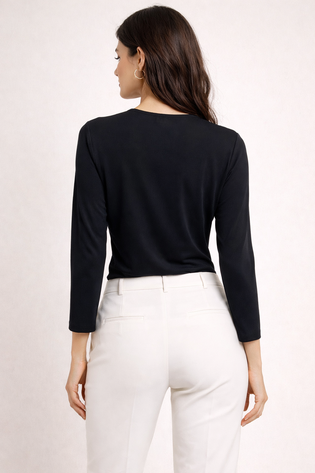 Wrap-Front V-Neck Top