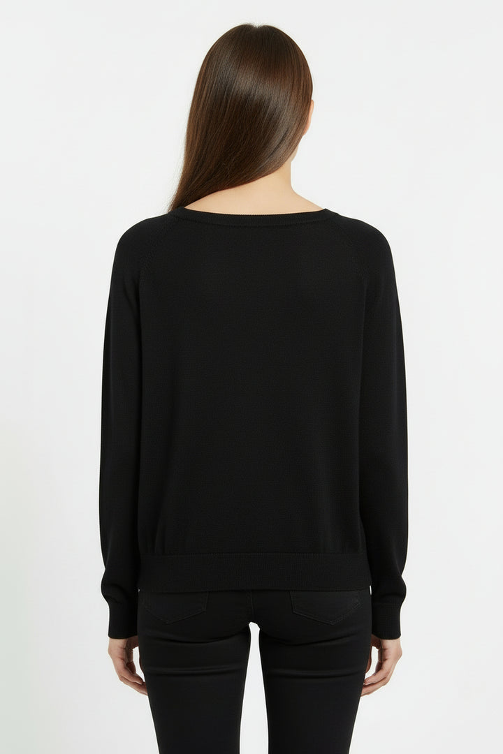 Cotton V Neck Sweater