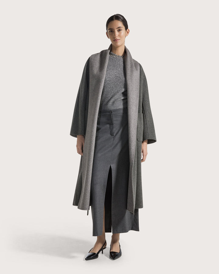 Diamond Collar Sweater - Grey