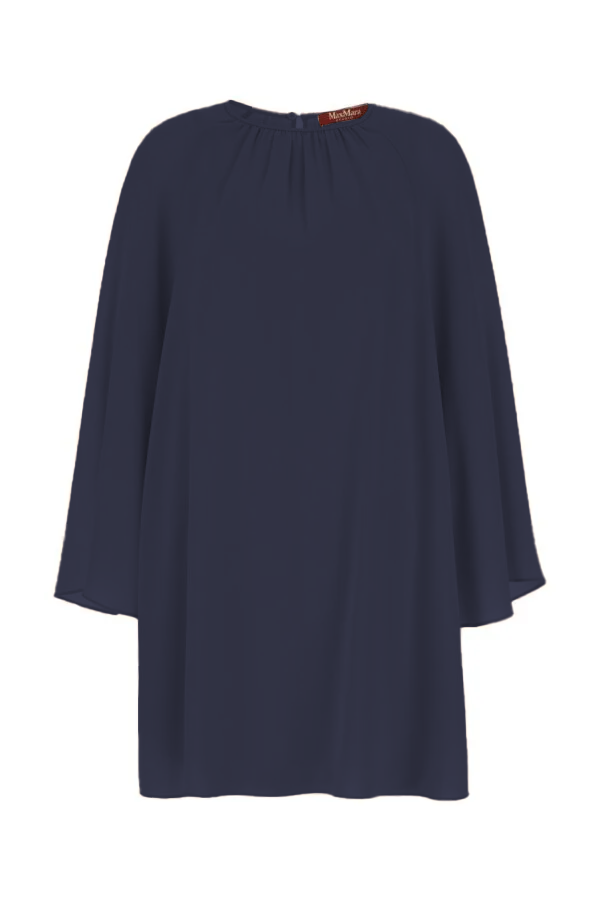 Madia Crewneck Long-Sleeved Dress - Navy