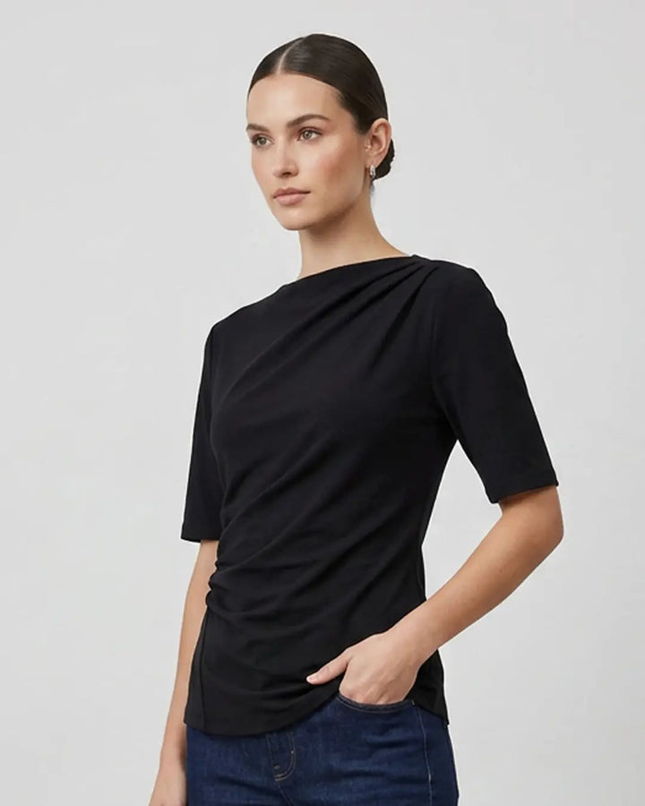 Aysmmetrical Pleat Top