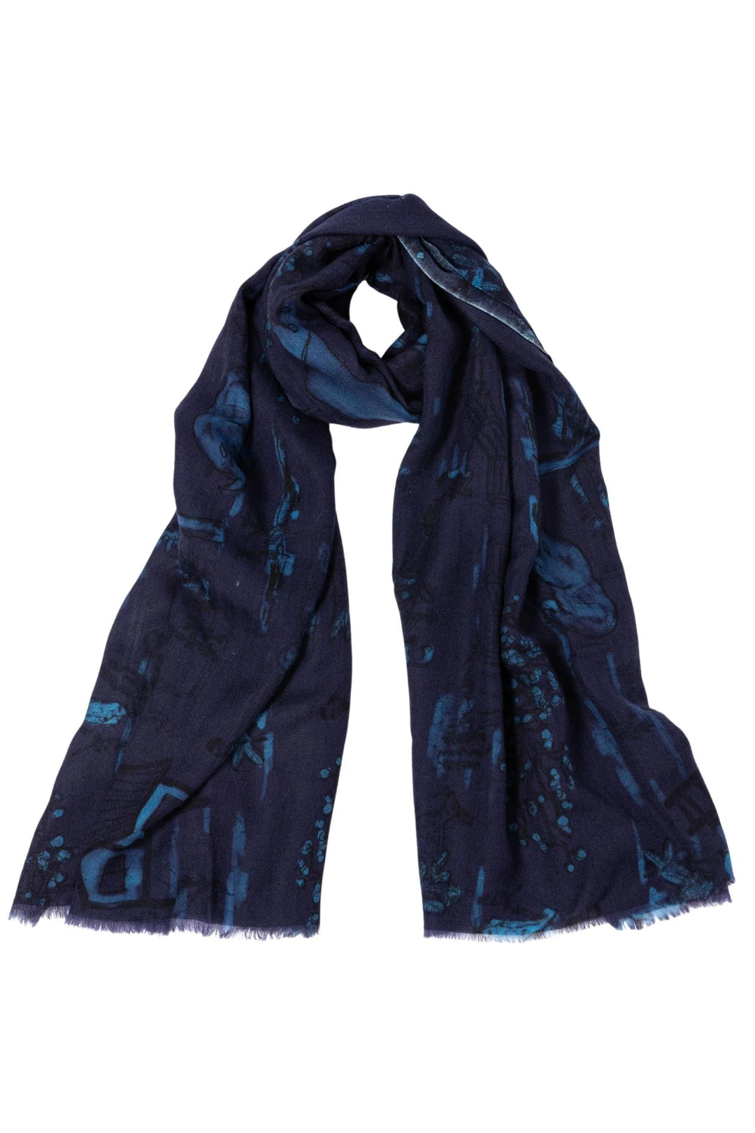 Midnight Toile Scarf