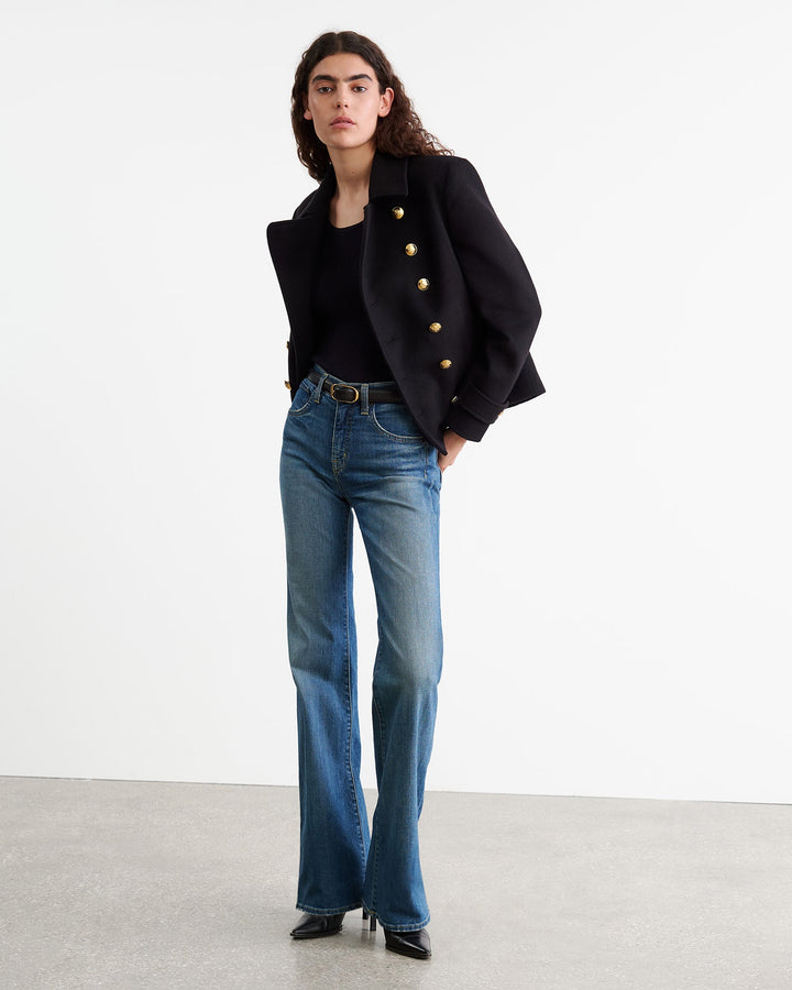 Ornella Cropped Peacoat