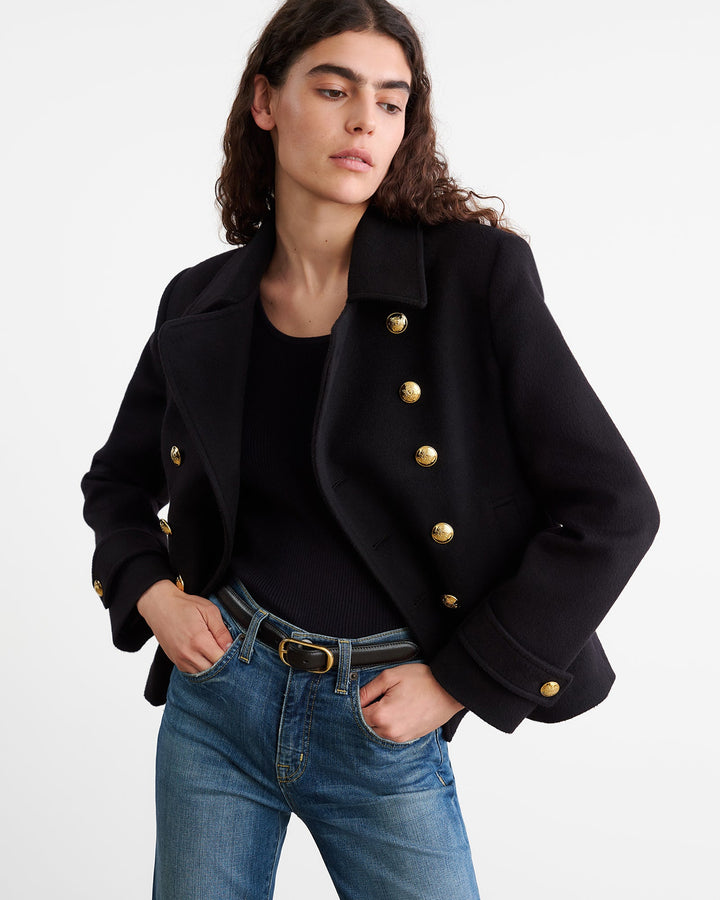 Ornella Cropped Peacoat