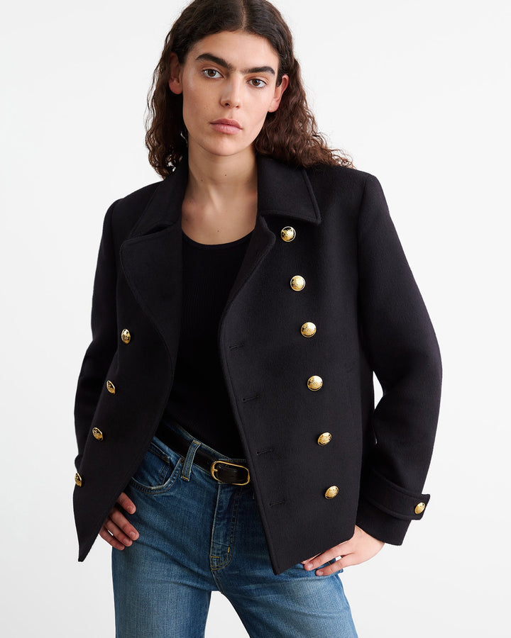 Ornella Cropped Peacoat