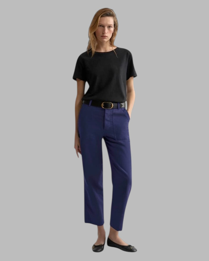 Earl Cotton Pant - Admiral Blue