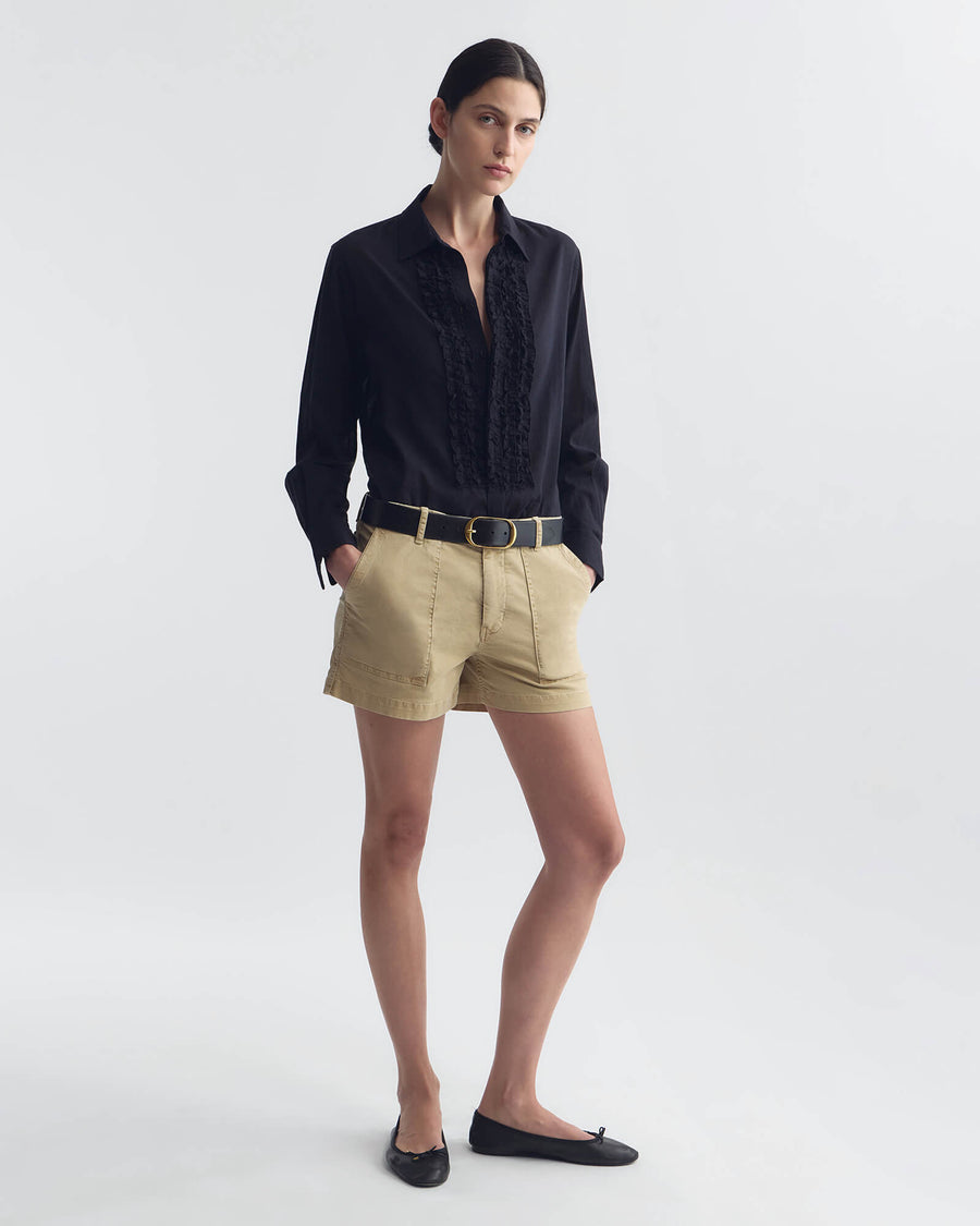 NILI LOTAN/ニリ ロータン　Border L/S TOPボーダー NILI LOTAN Shon cotton-blend twill barrel-leg pants | NET-A-PORTER