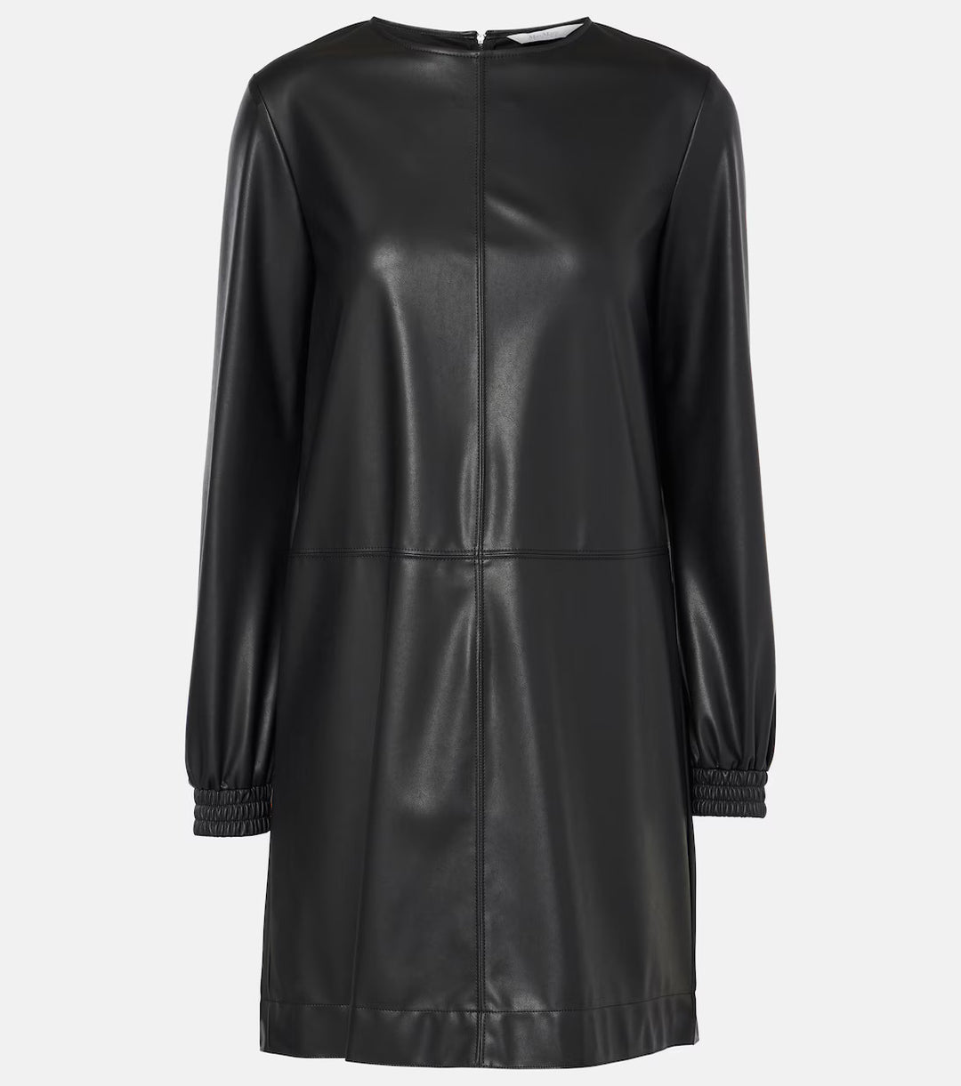 Pepe Long Sleeve Faux Leather Shift Dress