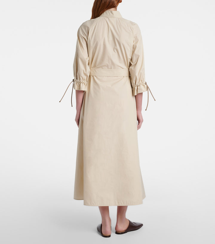 Mirto Poplin Shirt Dress - Beige