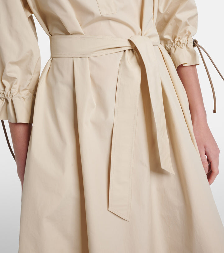 Mirto Poplin Shirt Dress - Beige