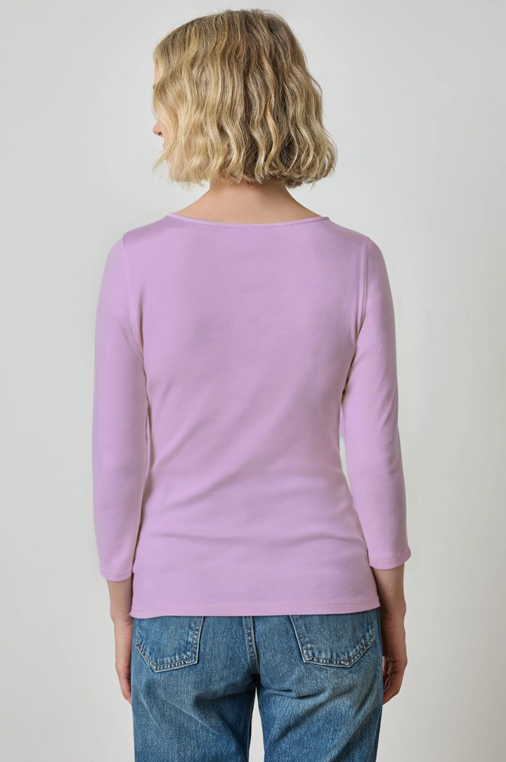 Elbow Sleeve Boat Neck