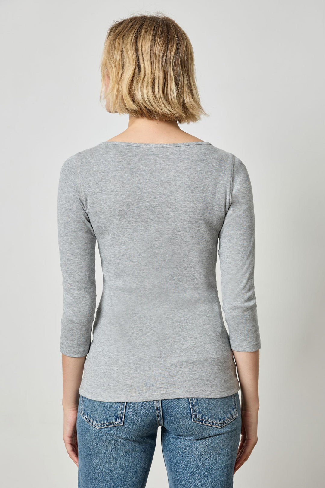 Elbow Sleeve Boat Neck