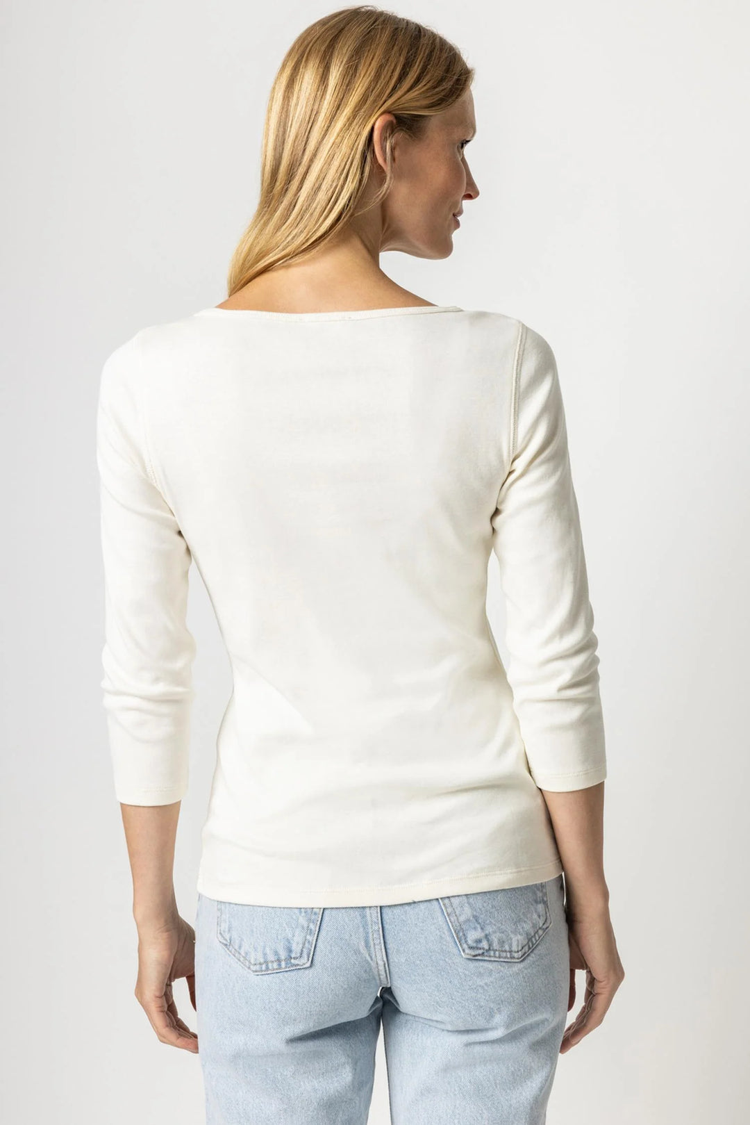 Elbow Sleeve Boat Neck
